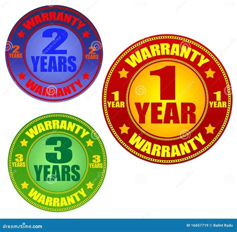 Warranty Labels Stock Vector Illustration Of Customer