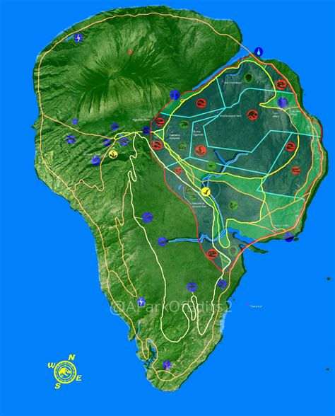 Isla Nublar Hex Map