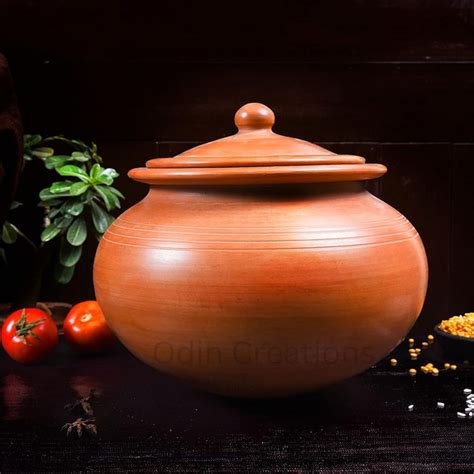 Unglazed Clay Pot For Cooking With Lid Earthen Pot For Cooking Indian