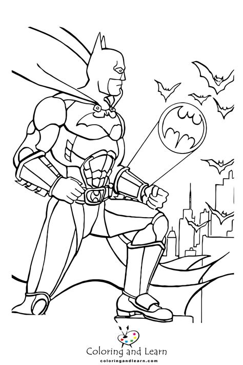 Batman Cartoon Coloring Pages