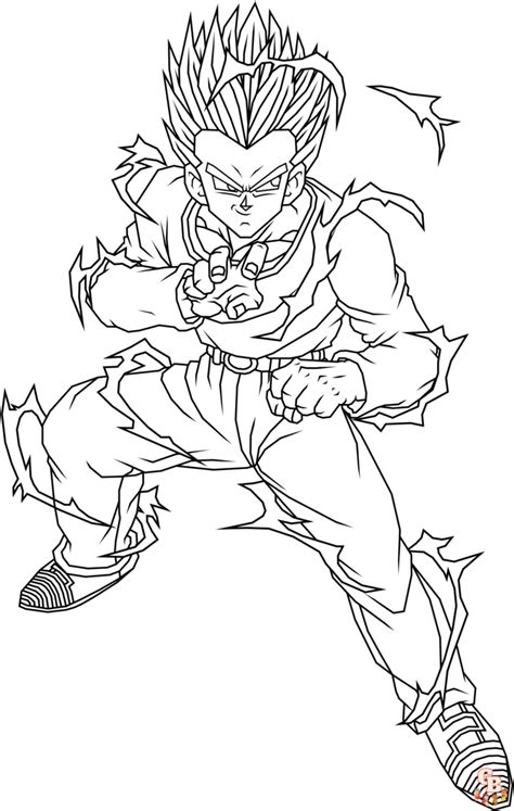 Disegni Da Colorare Di Gohan Super Saiyan 2