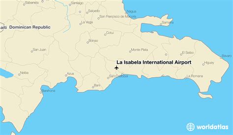 Map Of Dominican Republic Airports Maping Resources