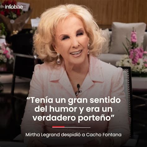 TeleShow on Twitter Mirtha Legrand despidió a Cacho Fontana Tenía