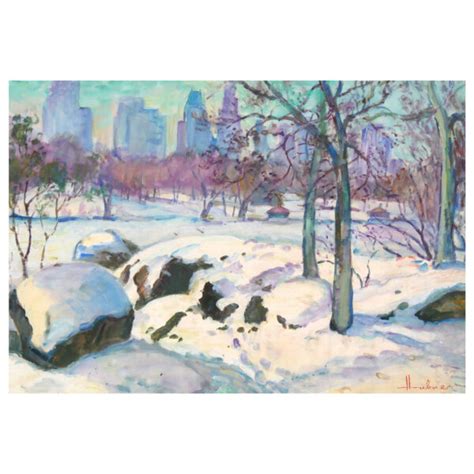 Ney York Central Park Aquarell Von Hubert Hubner Vergessene Kunst De