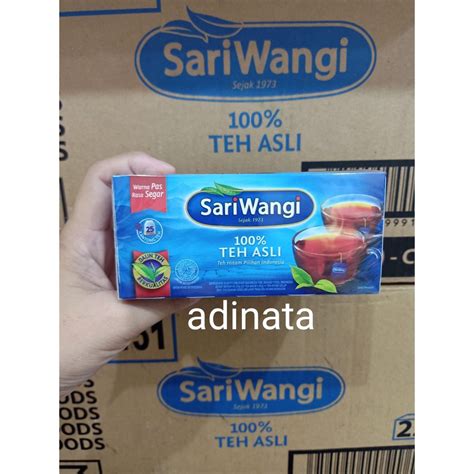 Jual Sariwangi Asli Teh Celup Kotak Isi 25 Kantong Shopee Indonesia