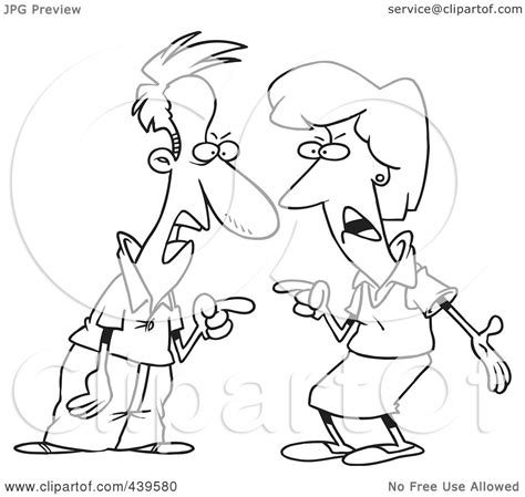 Royalty-Free (RF) Clip Art Illustration of a Cartoon Black And White ...