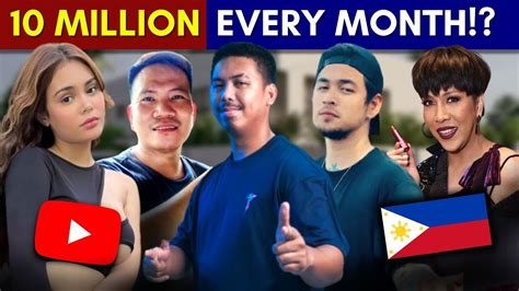 Top 10 Pinakamayaman Na Youtube Vloggers Sa Pilipinas 2022 Most