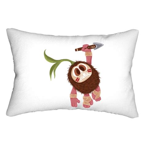 Kakamora The Cute Coconut Monster Sticker Lumbar Pillows Sold By