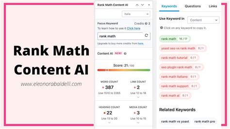 Rank Math Guida Al Miglior Plugin Seo Per Wordpress