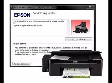 solucion reset almohadillas final vida útil epson L3110 error e 11