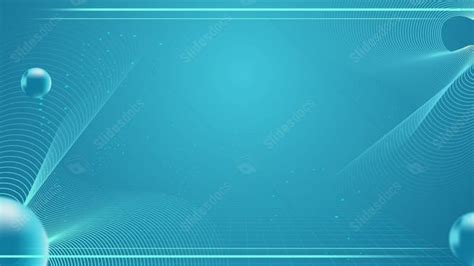 Technology Business Technology Line Turquoise Fresh Simple Flat Technology Powerpoint Background