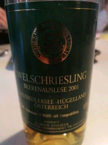 Stoiber Welschriesling Beerenauslese Vivino Us