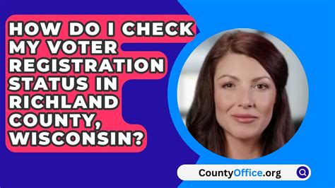 How Do I Check My Voter Registration Status In Richland County Wisconsin