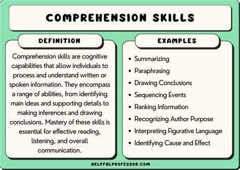 Essential Comprehension Skills