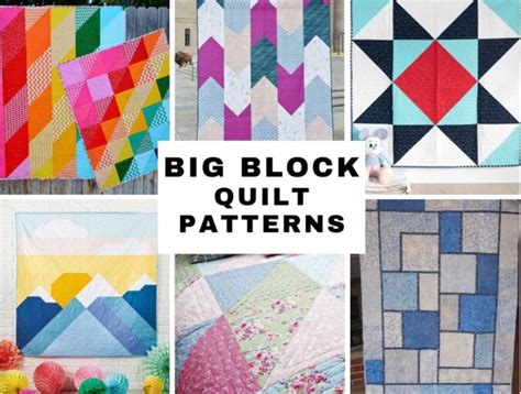 Big Block Quilt Patterns All Free ⋆ Hello Sewing