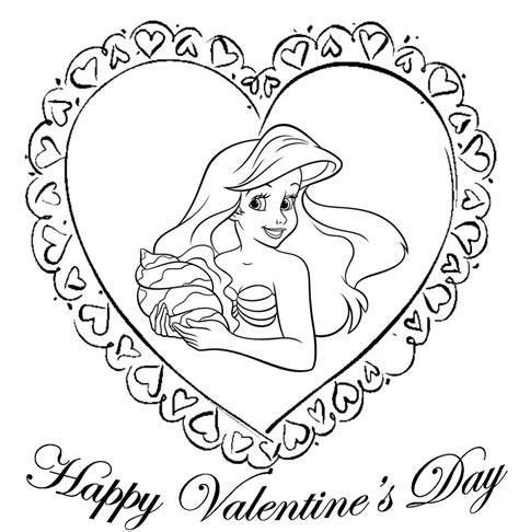 Printable Disney Valentines Day Coloring Pages