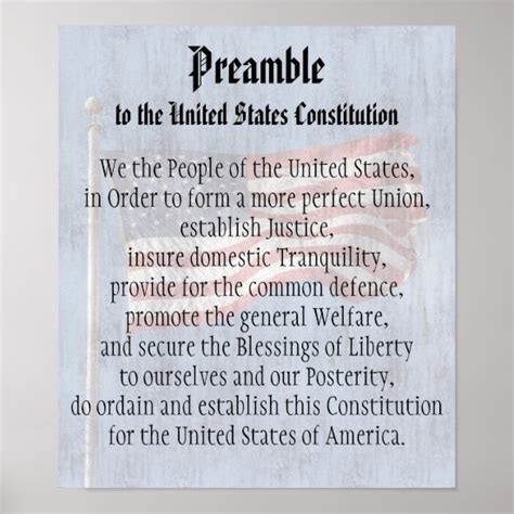 Constitution Preamble Art And Wall Décor Zazzle