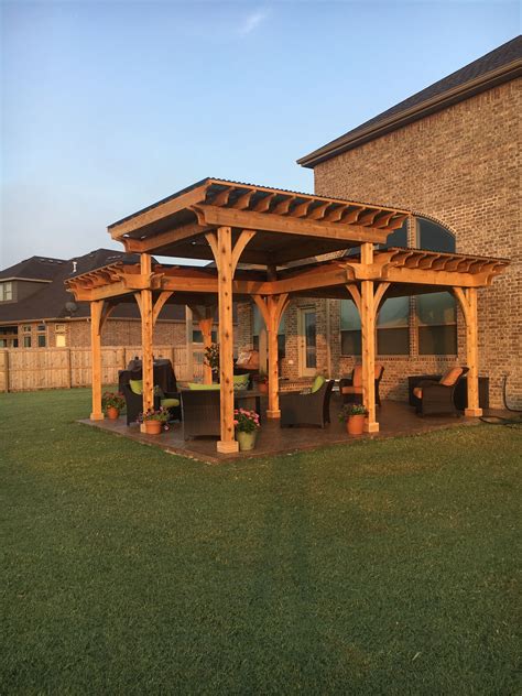 Ozco Building Products Laredo Sunset Two Tier Pergola Project 396 Ozco