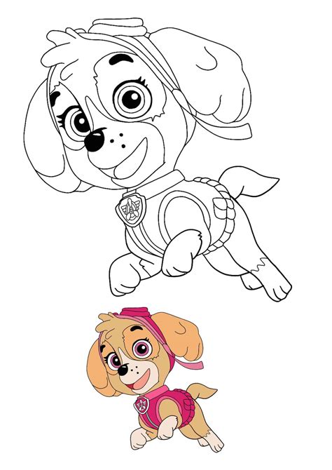 Skye Coloring Pages Free Paw Patrol Coloring Pages Printables