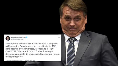 Chupa Essa Barroso Reage Aos Ataques De Bolsonaro O Chamando De Mau