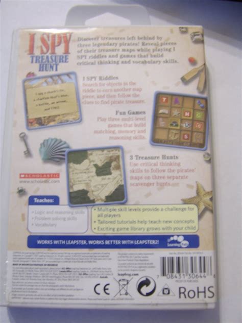 Leapfrog Game New I Spy Treasure Hunt Ages 6 9 Expanded Play For