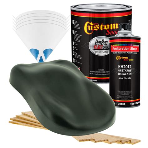 Fathom Green Firemist Hot Rod Flatz Flat Matte Satin Urethane Auto Paint Complete Gallon