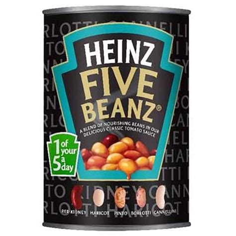 Jual Heinz Beanz Baked Beans 415g No Sugar Organic Original Five Beans Shopee Indonesia