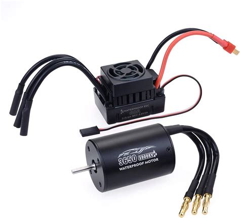 DollaTek Waterproof 3650 3900KV Brushless Motor With 60A ESC Amazon