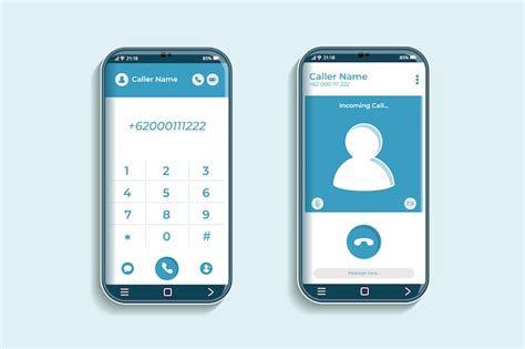 Premium Vector Phone Call Screen Interface Illustration