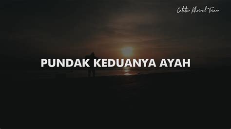 Pundak Keduanya Ayah Puisi Khoirul Trian Youtube