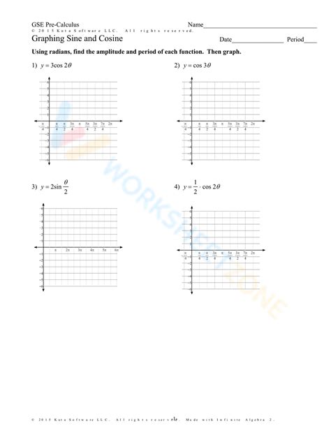 Unit 6 Worksheet 18 Graphing Sine Functions Pdf Worksheets Library