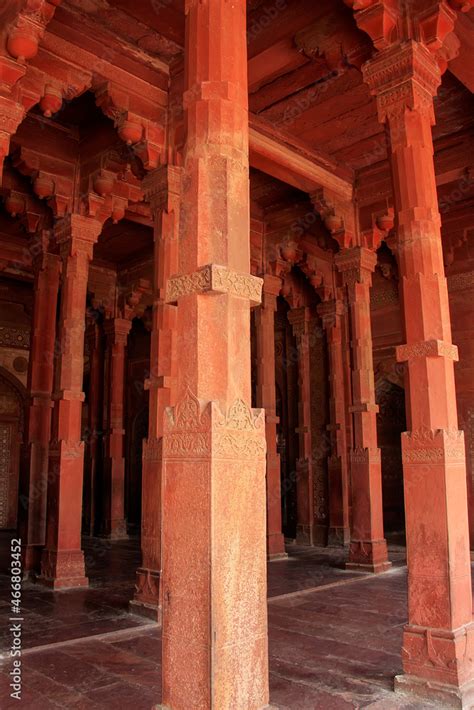 Fatehpur Sikri India January Interior Of Jama Masjid On January