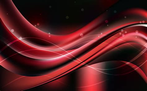 Download wallpapers red waves, abstract waves, curves, creative, red background, art for desktop ...