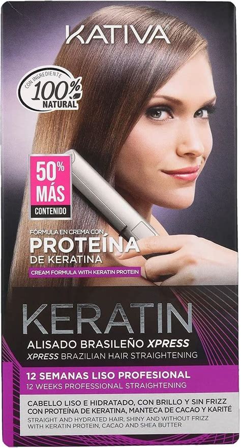 Kativa Keratin Straightening Brazilian Express Kit Ml Amazon Co