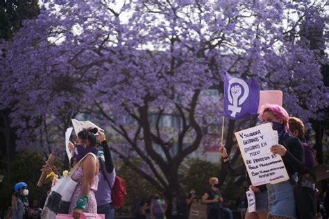 Marcha Feminista Los Rostros Del M En La Ciudad De M Xico