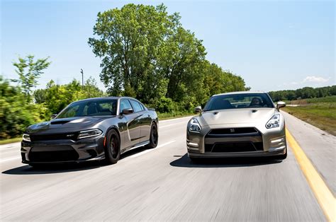 Flavors Of Fast 2015 Dodge Charger Hellcat Vs 2016 Nissan Gt R