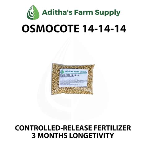 Osmocote 14 14 14 3 Months Longetivity Controlled Release Complete Fertilizer 50 Grams 100