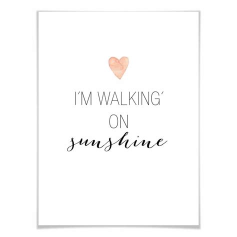 Poster – I’m walking on Sunshine | wall-art.com