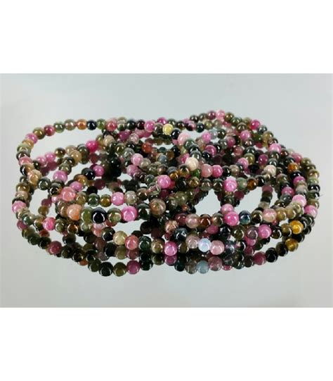 PULSERA BOLAS TURMALINA MULTICOLOR Tu Tienda Magica