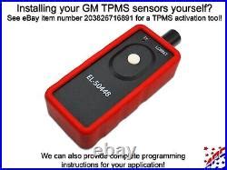 Complete Set Of Genuine Oem Gm Snap In Tpms Tire Pressure Sensors