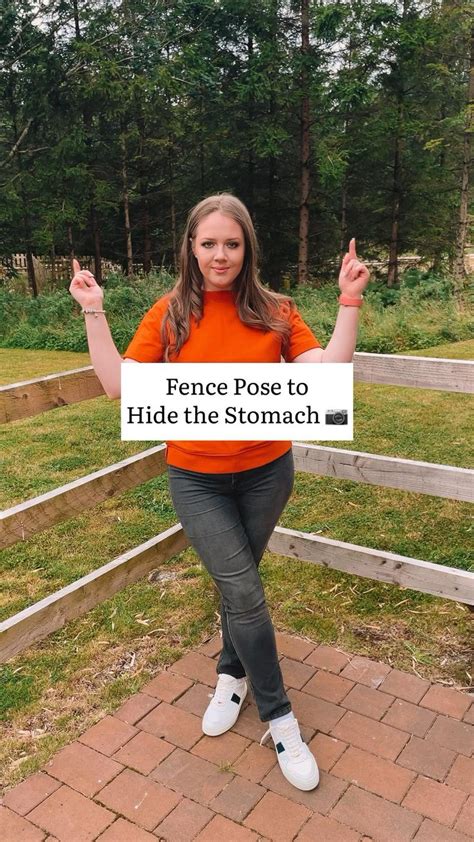 Fence Pose To Hide The Stomach Posing Posetips Posecoach