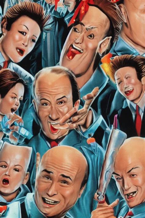 Coneheads Japanese Vhs Cover Art Detailed Facial Stable Diffusion