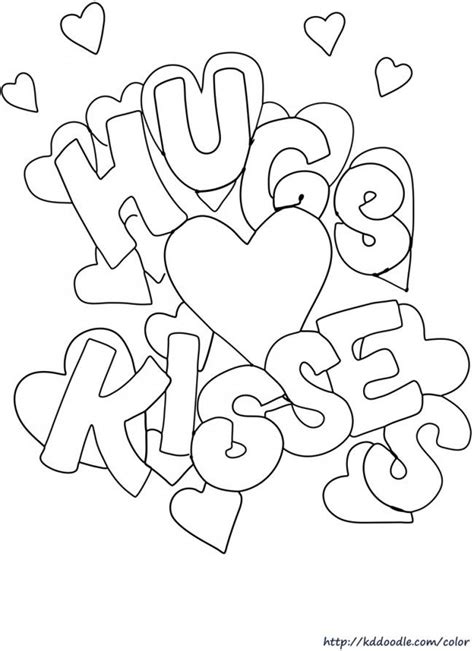 R L Valentines Day Printable Coloring Pages