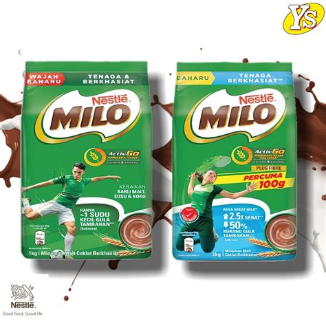 Nestle Milo Activ Go Chocolate Malt Powder Hi Fibre Kg G