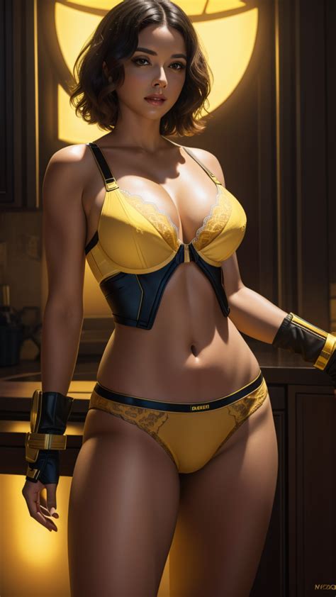 Janet Van Dyne In Her Underwear Artwork 4 By Darthleonhart On Deviantart