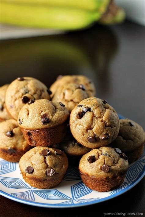 Peanut Butter Banana Chocolate Chip Blender Muffins Banana Chocolate