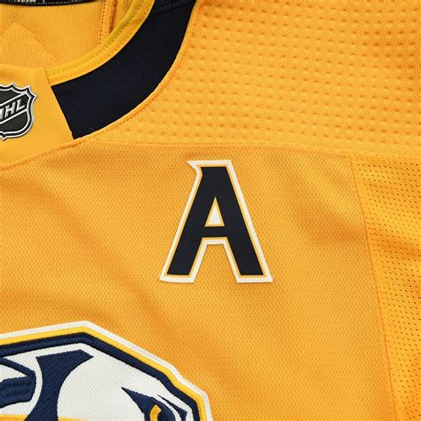 Nashville Predators Mustard Cat Replacement Neck Wordmark Liberty