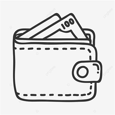 Wallet Clipart Black And White