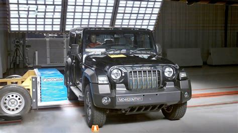 New Mahindra Thar Crash Test Happy With Car