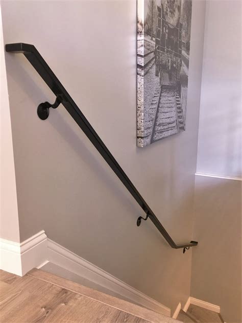 Long Handrail At Winder Steps Great Lakes Metal Fabrication